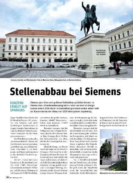 metallzeitung - Regionalseiten Bayern Juni 2015