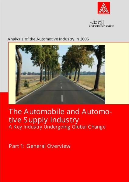 Branchenanalyse Automobil 2006 - Überblick - in englisch