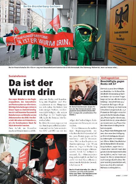 metall-Regionalseiten Berlin-Brandenburg-Sachsen Januar/Februar 2007