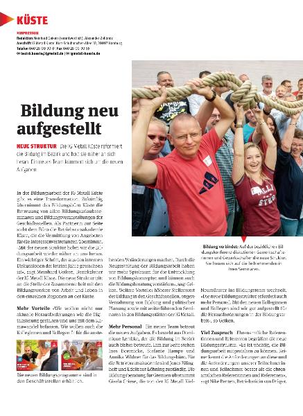 metallzeitung - Regionalseiten Küste Oktober 2019