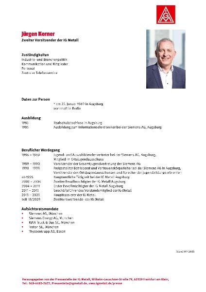 Lebenslauf Jürgen Kerner