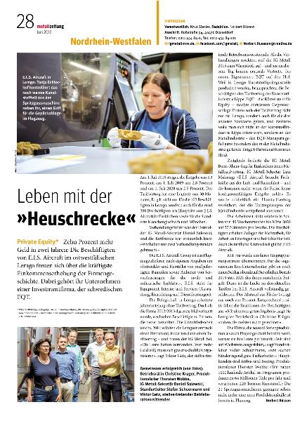 metallzeitung - Regionalseiten Nordrhein-Westfalen Juni 2018