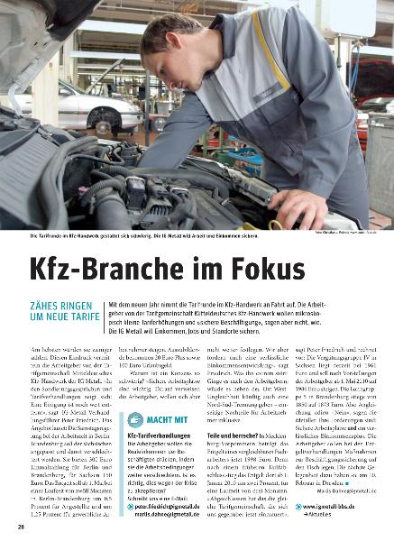 metallzeitung - Regionalseiten Berlin-Brandenburg-Sachsen Februar 2010