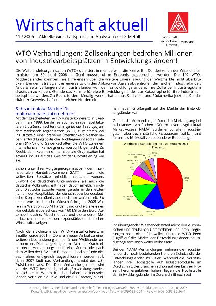 Wirtschaft aktuell 11/2006