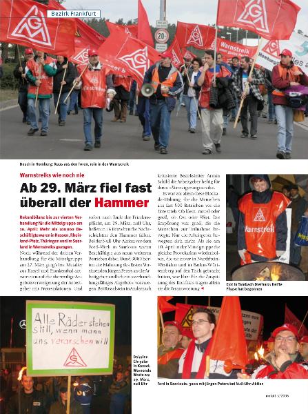 metall-Regionalseiten Frankfurt Mai 2006