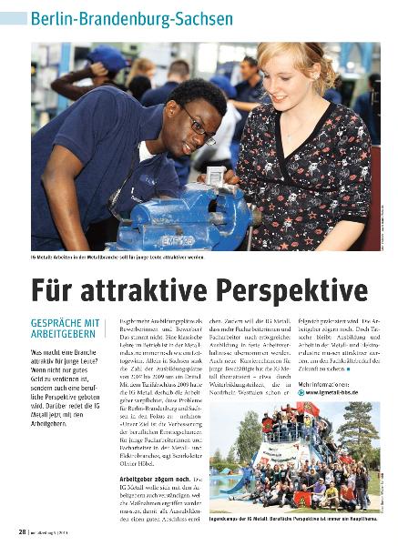 metallzeitung - Regionalseiten Berlin Brandenburg Sachsen September 2010