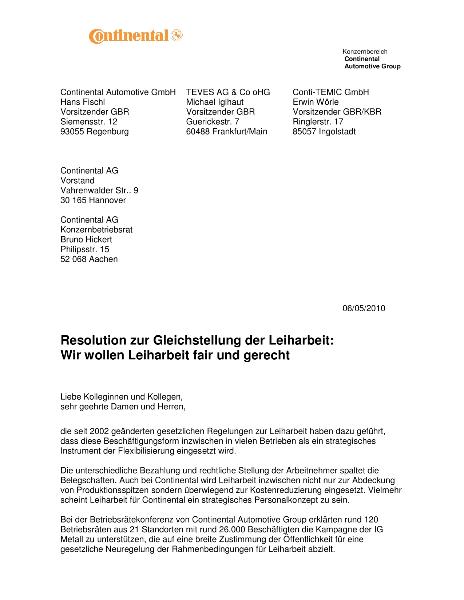 Resolution zur Gleichstellung der Leiharbeit: Wir wollen Leiharbeit fair und gerecht