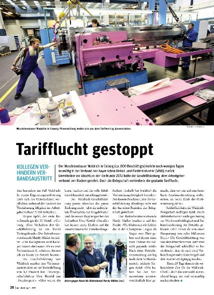 metallzeitung - Regionalseiten Bayern Juli 2012