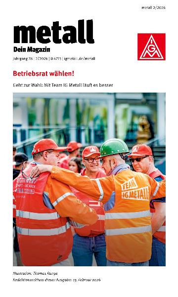 metall. Dein Magazin, März/April 2026 (barrierefreie Ausgabe)