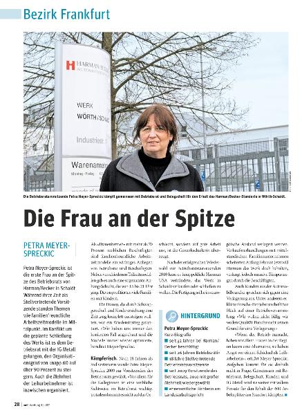 metallzeitung - Regionalseiten Frankfurt März 2011