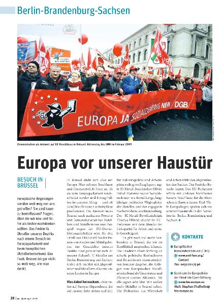 metallzeitung - Regionalseiten Berlin-Brandenburg-Sachsen Juni 2011