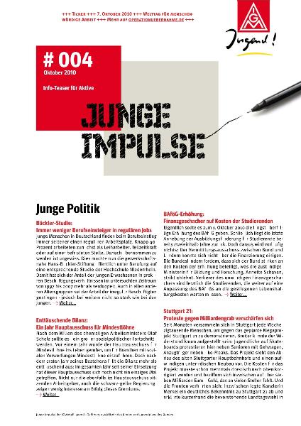 Junge Impulse, Ausgabe 04 (10/2010)