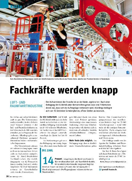 metallzeitung - Regionalseiten Küste September 2013