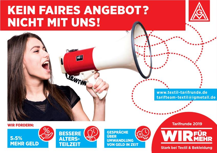 Plakat Kein faires Angebot? Nicht mit uns!