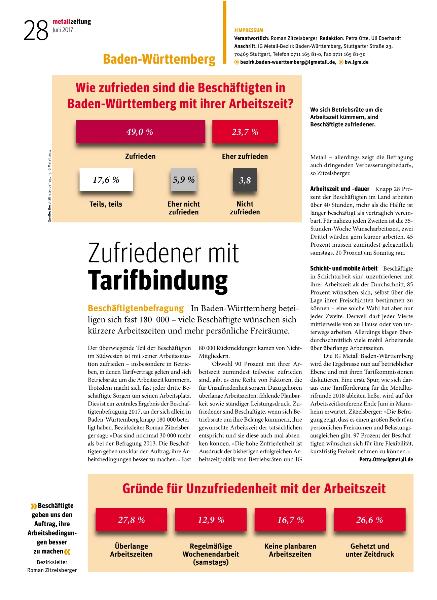 metallzeitung - Regionalseiten Baden-Württemberg Juni 2017