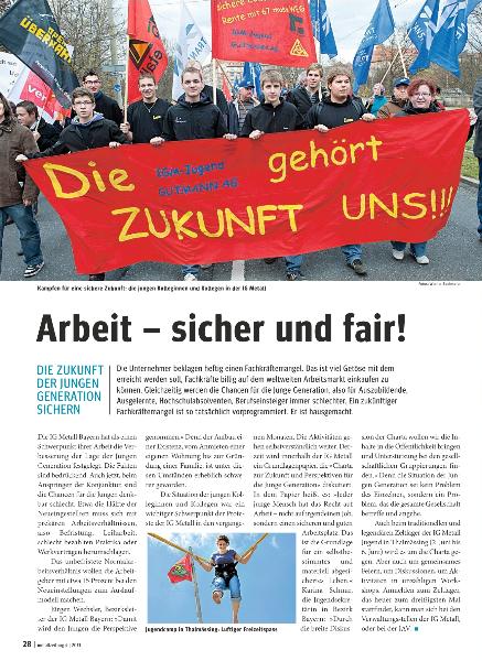metallzeitung - Regionalseiten Bayern April 2011