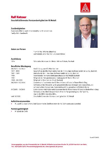 Lebenslauf Ralf Kutzner