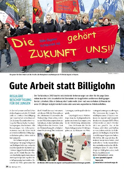 metallzeitung - Regionalseiten Bayern September 2012