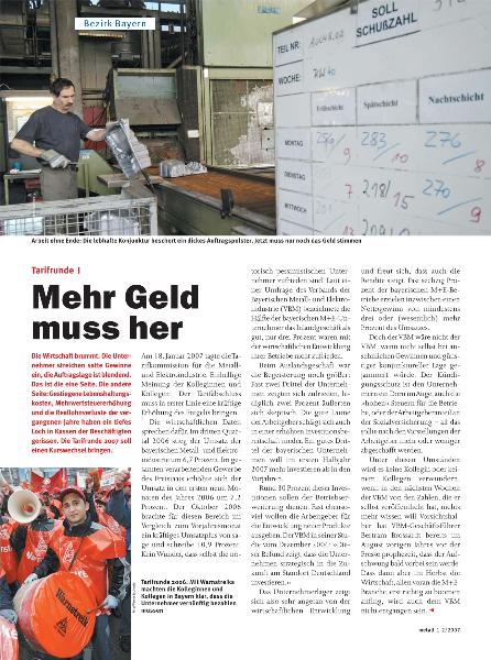 metall-Regionalseiten Bayern Januar/Februar 2007