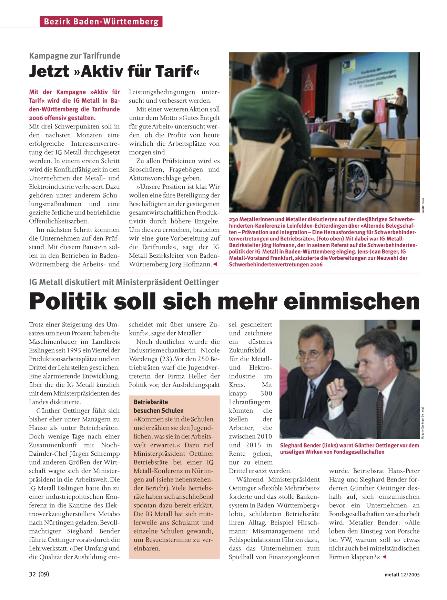 metall-Regionalseiten Baden-Württemberg Dezember 2005