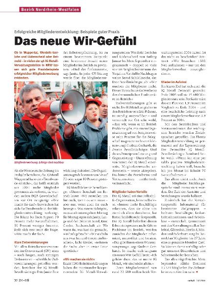 metall-Regionalseiten Nordrhein-Westfalen Oktober 2005