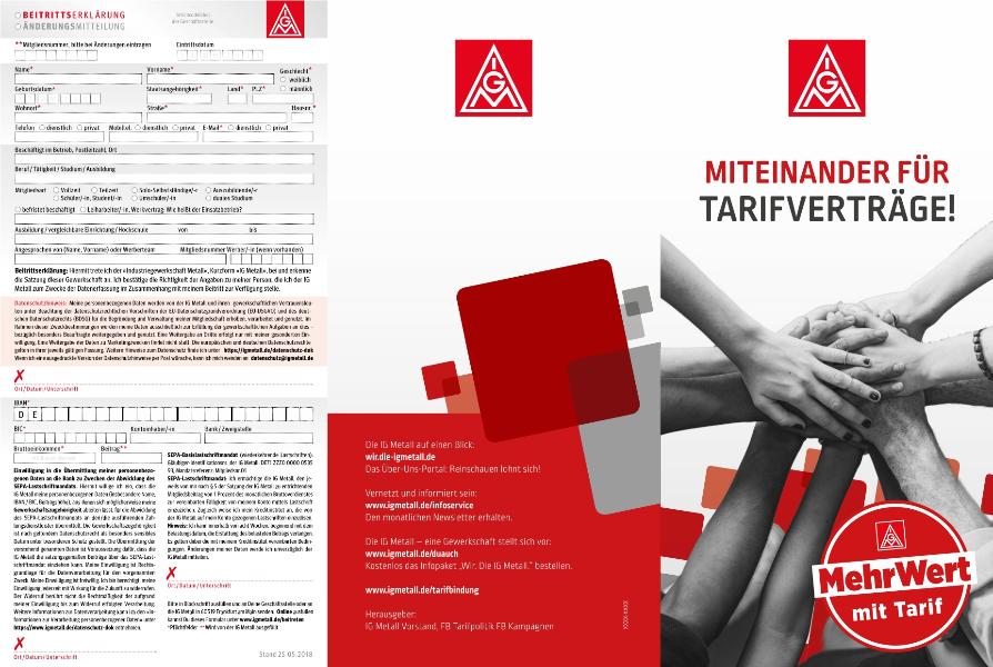 Miteinander für Tarifverträge!