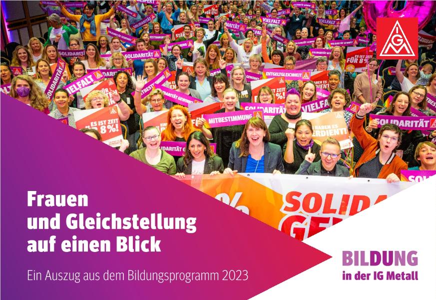 Bildungsprogramm 2023: Frauen und Gleichstellung auf einen Blick