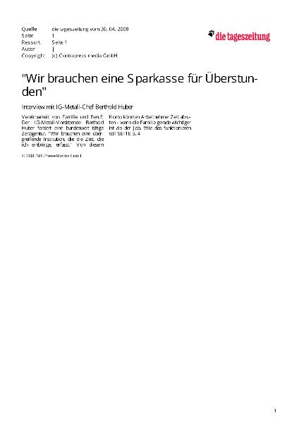 Sonst haben wir die Rebellion
