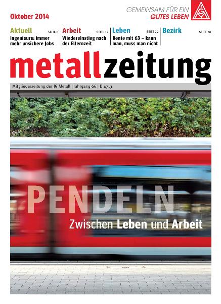 metallzeitung Oktober 2014