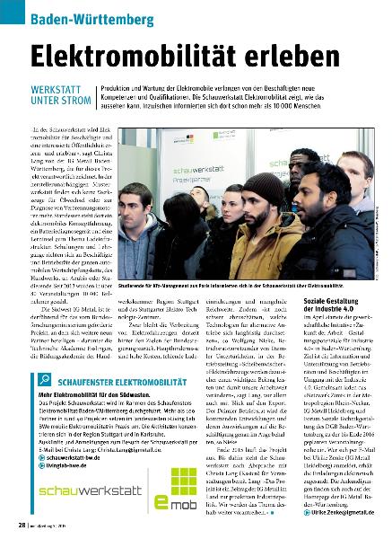 metallzeitung - Regionalseiten Baden-Württemberg, Mai 2015