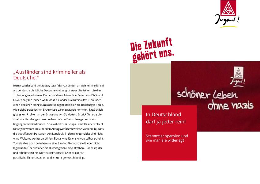 In Deutschland darf ja jeder rein. Stammtischparolen und wie man sie widerlegt