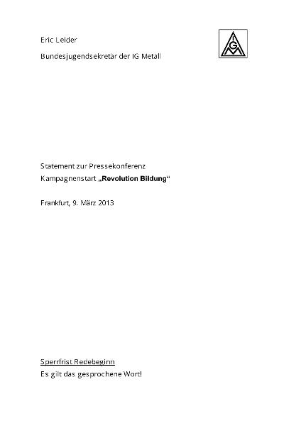 13_03_09_Statement_Leiderer