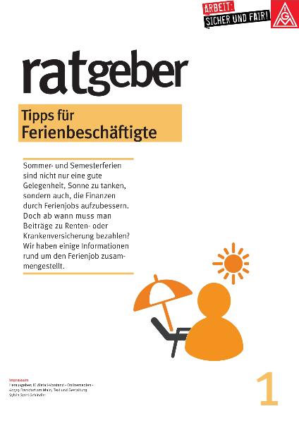 Ratgeber Ferienjob