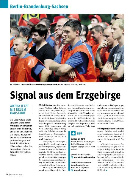 metallzeitung - Regionalseiten Berlin -Brandenburg-Sachsen September 2013