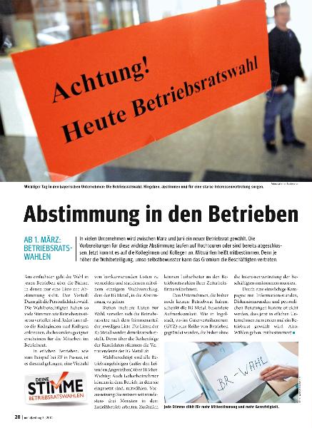 metallzeitung - Regionalseiten Bayern März 2014