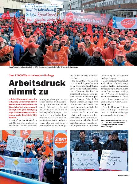 metall-Regionalseiten Baden-Württemberg April 2006