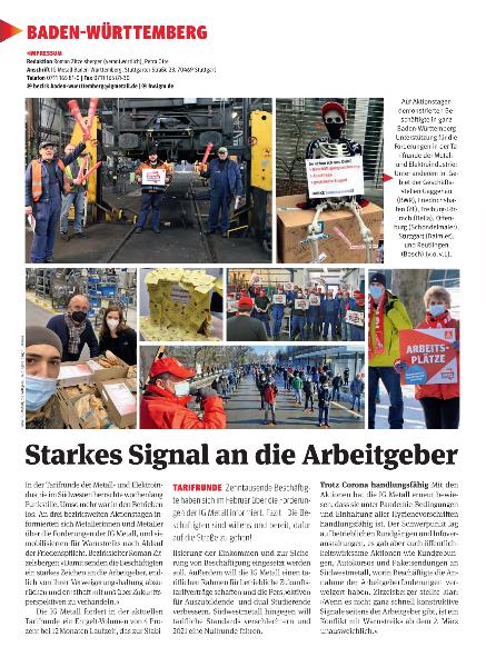 metallzeitung - Regionalseiten Baden-Württemberg März 2021