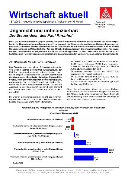wirtschaft aktuell 13/2005