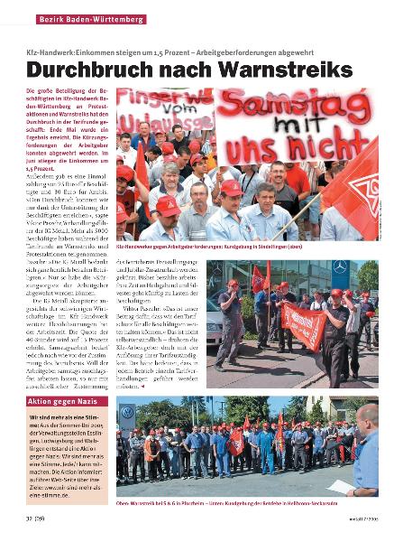metall-Regionalseiten Baden-Württemberg Juli 2005