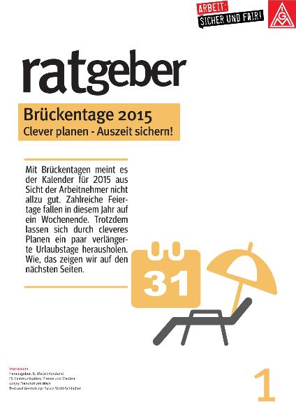 Ratgeber Brückentage: Clever planen - Auszeit sichern