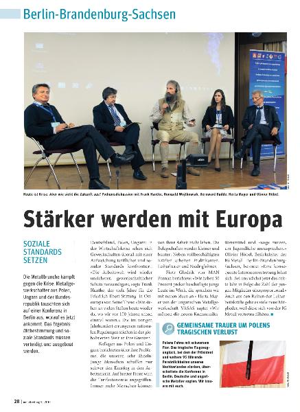 metallzeitung - Regionalseiten Berlin-Brandenburg-Sachsen Mai 2010