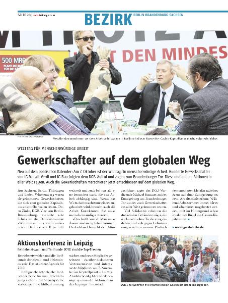 metallzeitung - Regionalseiten Berlin-Brandenburg-Sachsen November 2009