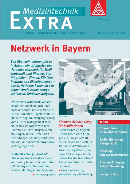 Netzwerk in Bayern, Medizintechnik Extra Nr. 2 (2008)