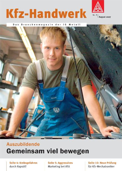 Branchenmagazin Kfz-Handwerk Nr. 3 - Auszubildende (August 2007)