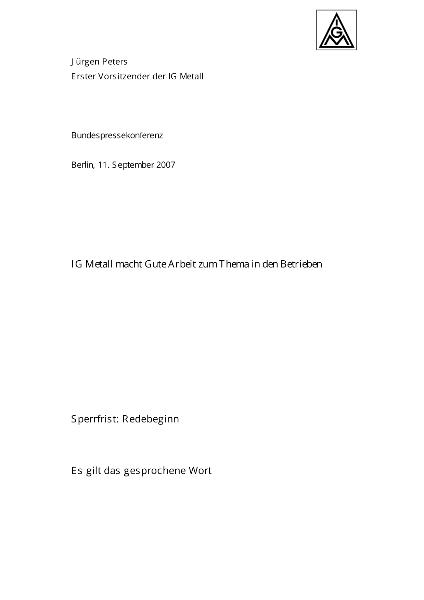 Peters Jürgen, Pressekonferenz Index Gute Arbeit - Berlin, 11.09.