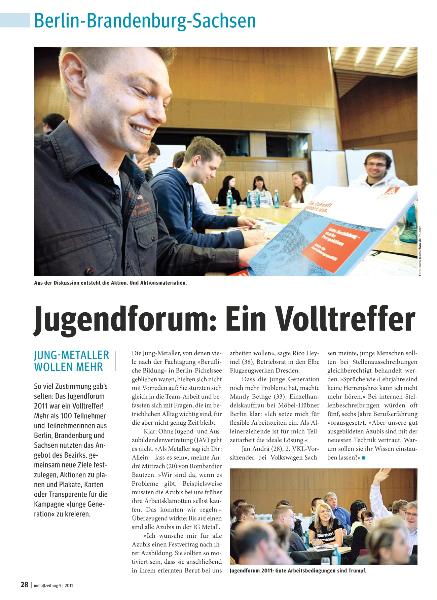 metallzeitung - Regionalseiten Berlin-Brandenburg-Sachsen Mai 2011