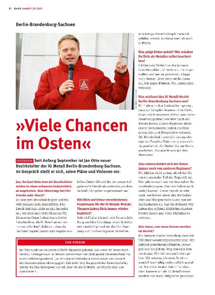metall - Regionalseiten Berlin-Brandenburg-Sachsen 11/12 2025