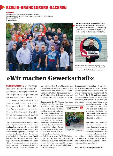 metallzeitung - Regionalseiten Berlin-Brandenburg-Sachsen Dezember 2019
