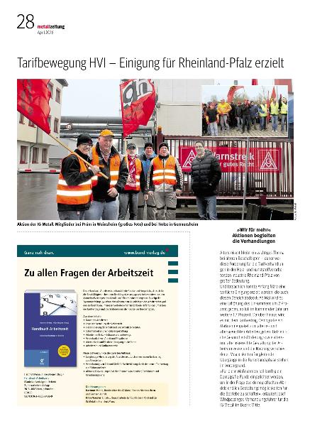 metallzeitung - Regionalseiten Mitte April 2016