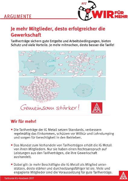 Gute Argumente - Je mehr Mitglieder, desto erfolgreicher die Gewerkschaft